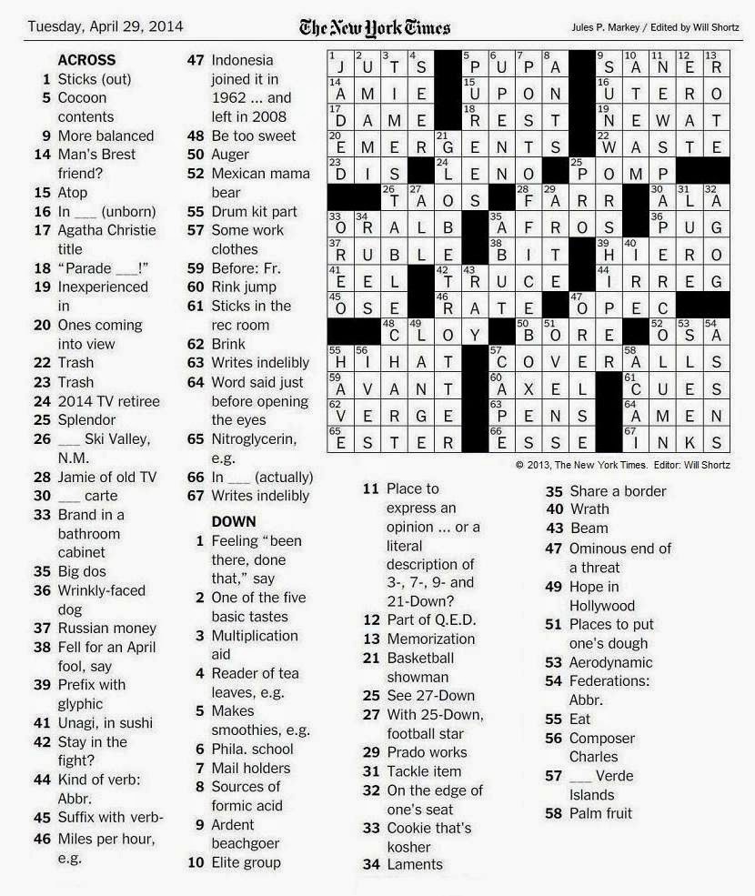 swiss vegetable crossword